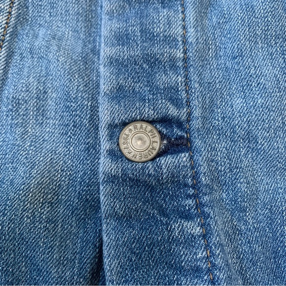 POLO Ralph Lauren Distressed Denim Jacket Size 16 - Picture 7 of 10